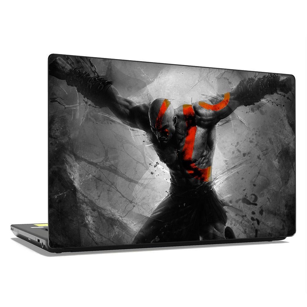 Декоративная наклейка на ноутбук 15,6" God Of War Распятый кратос 380х250 мм (100636)