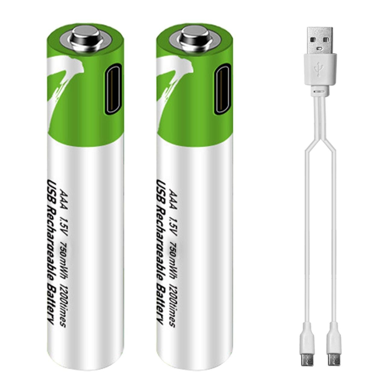 Аккумулятор Smartools микропальчиковые ААA 750 Mah 1,5V с зарядкой Type-C 2 шт.
