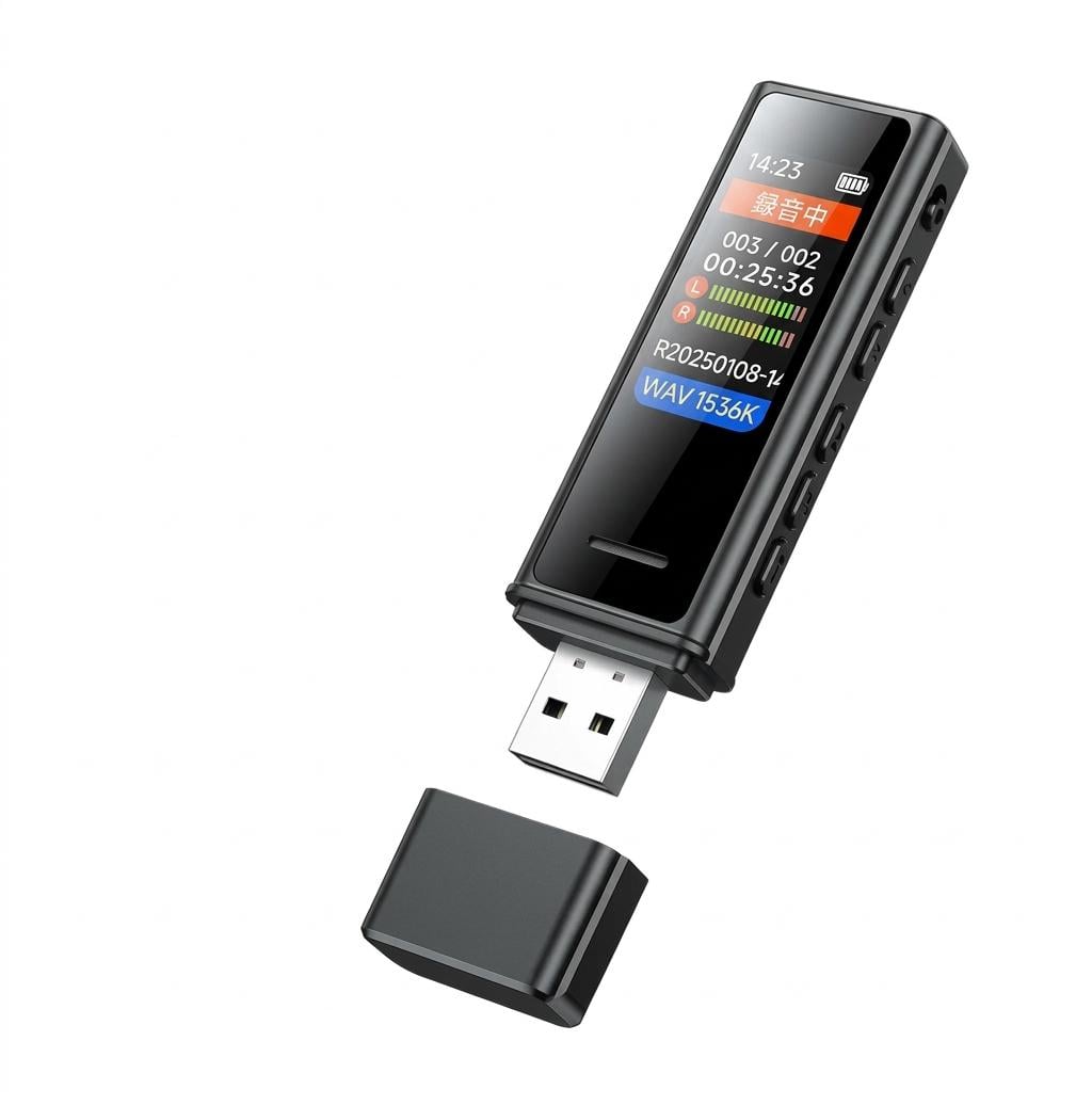 Мини диктофон цифровой Bluetooth MP3 плеер с клипсой и встроенным динамиком