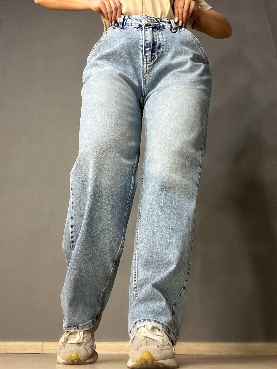 Джинси жіночі Mikaletta 9505 SKATER BALON jeans широкий крій банани косі кишені р. 29 Блакитний (3859) - фото 5 Джинси жіночі Mikaletta 9505 SKATER BALON jeans широкий крій банани косі кишені р. 29 Блакитний (3859) - фото 5