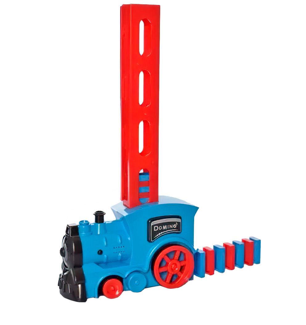 Паровозик на батарейках Domino Happy Truck Синий (1008696-Blue) Паровозик на батарейках Domino Happy Truck Синий (1008696-Blue)