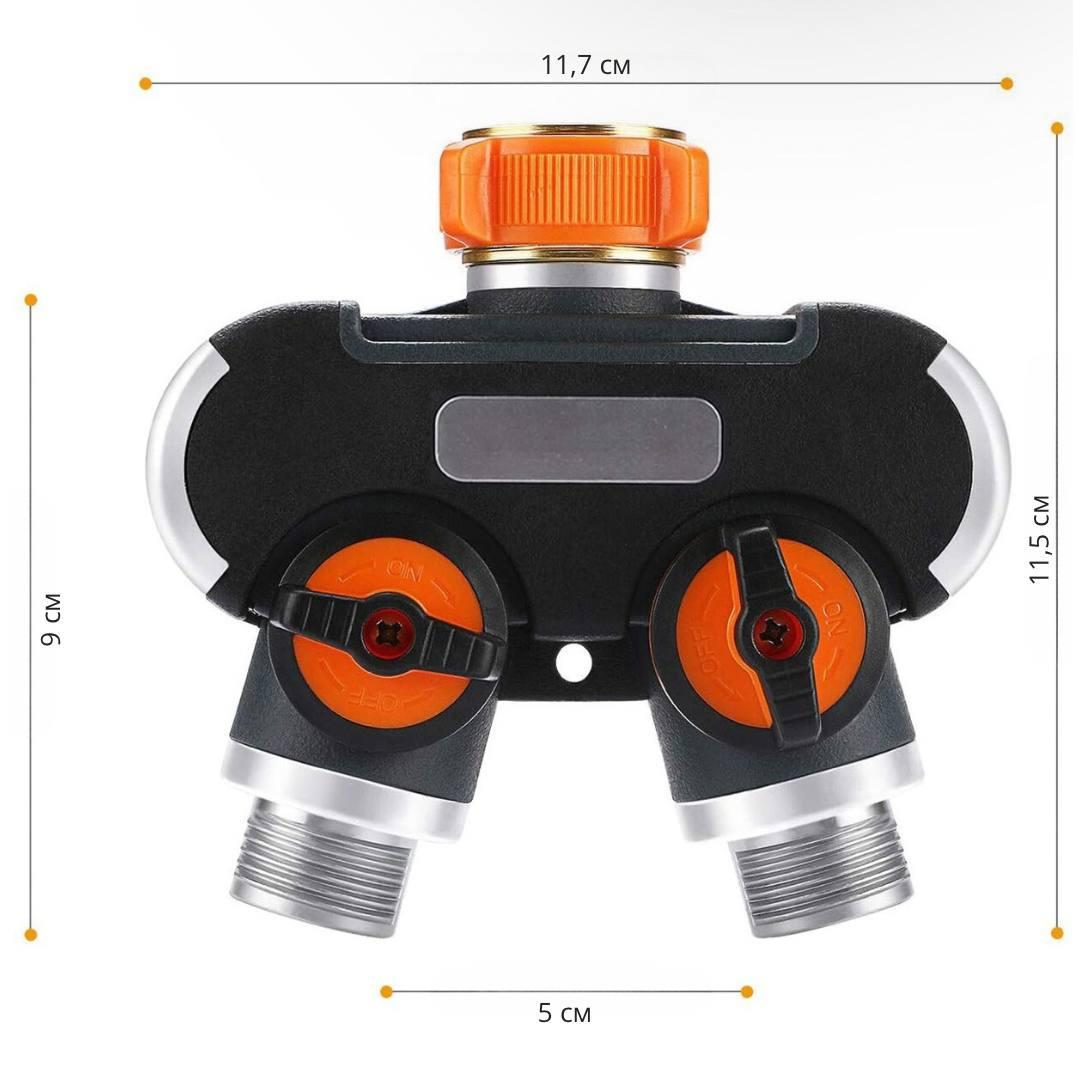 Распределитель для садовых шлангов Bodasan 2 канальный (2452001761) - фото 6