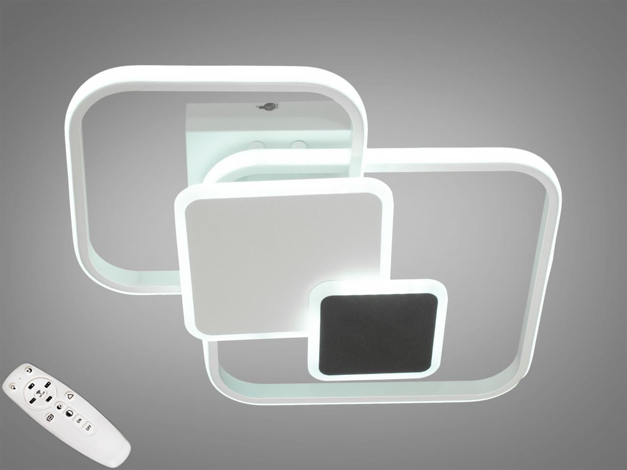 Люстра потолочная светодиодная 60 W 2041WH+BK (1913406321)