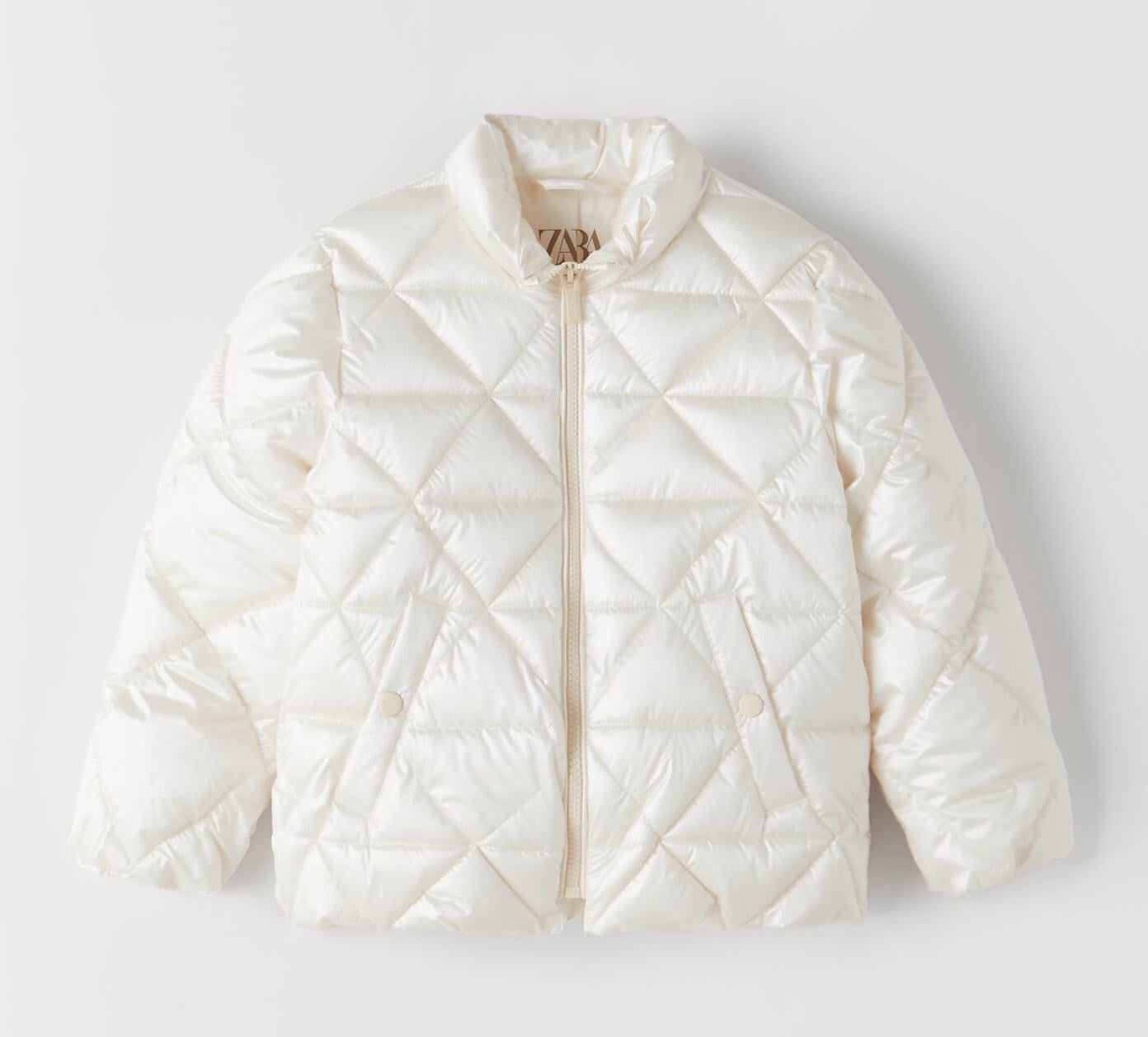 Куртка для дівчинки Zara 128 розмір Білий (3121606959)