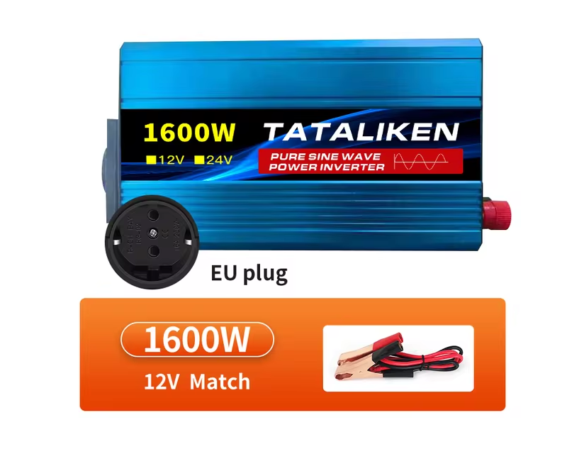 Инвертор автомобильный Tataliken 1600W чистый синус - фото 2