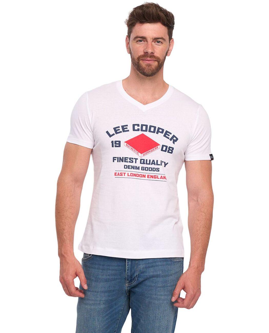 Футболка мужская Lee Cooper 10196477.101 M Белый (5942723049445)