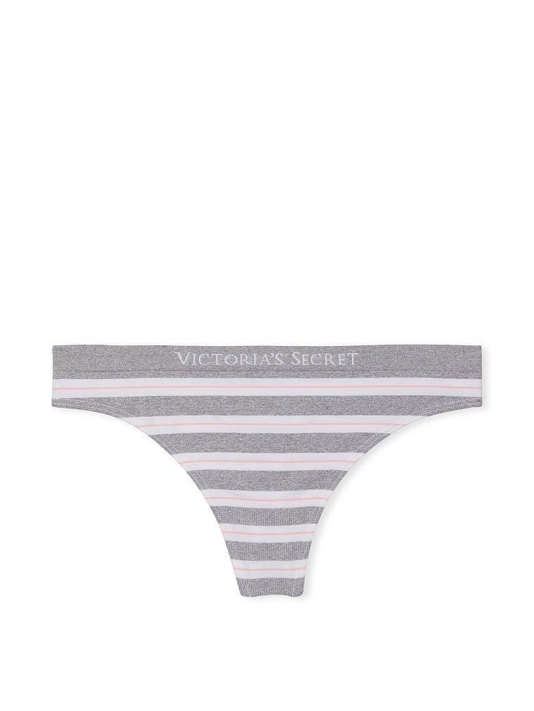 Трусики жіночі стрінги Victoria's Secret Seamless Thong XS Сірий (2094880666)