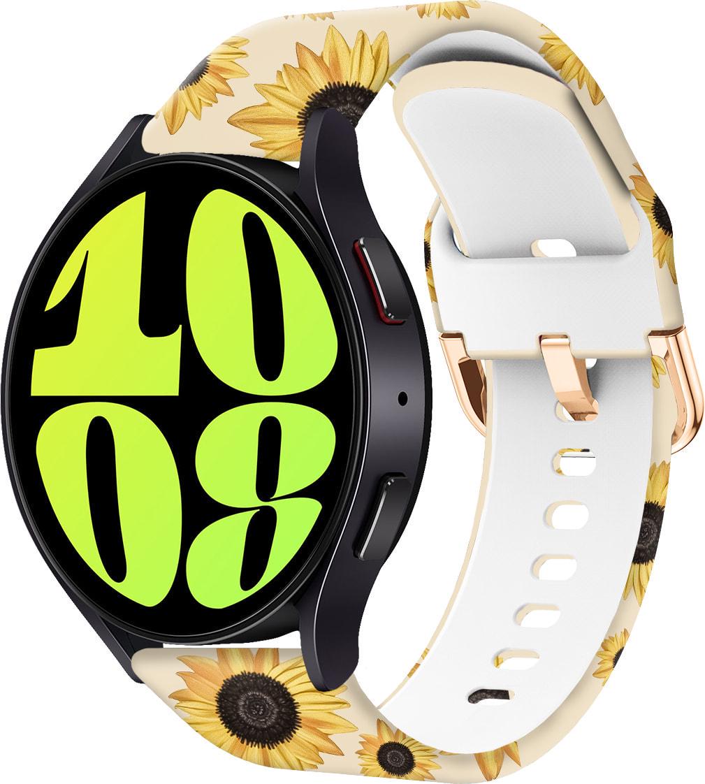 Ремешок силиконовый Colorful для Galaxy Watch 6 40 мм Sunflower Powder (37738)