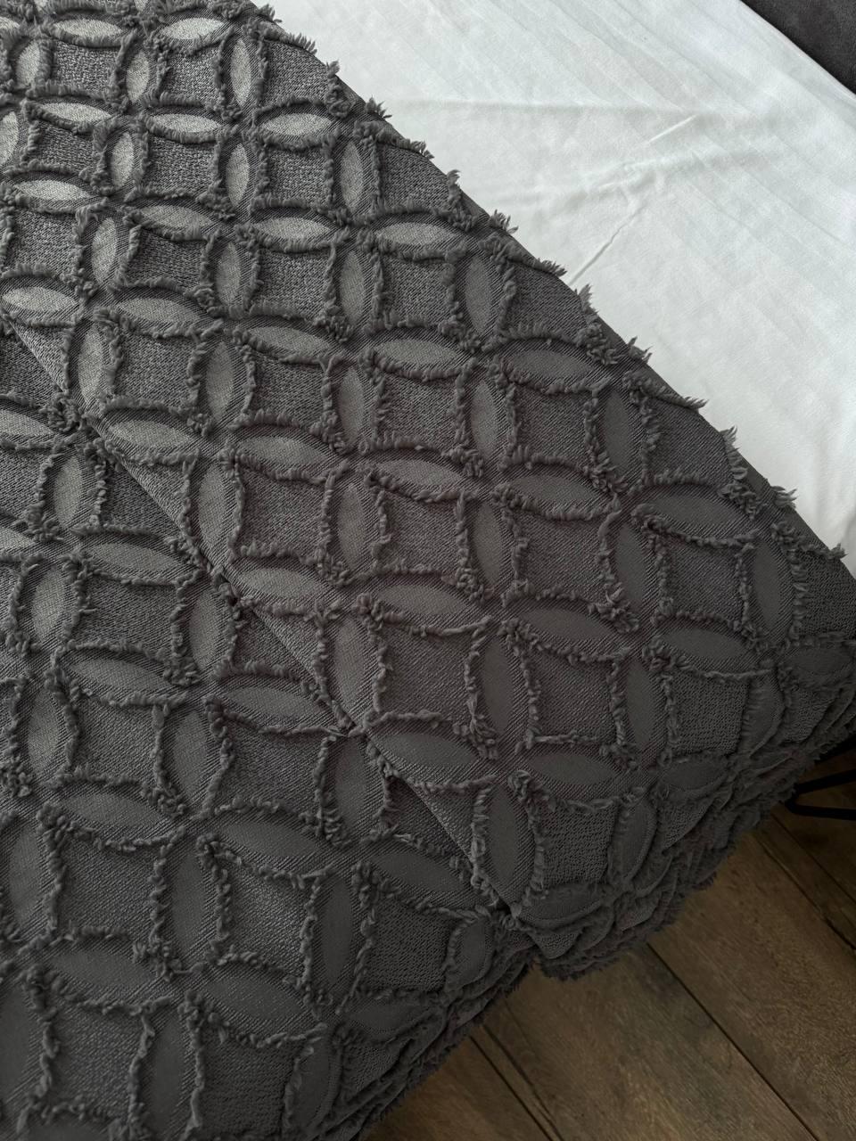 Покрывало Фрея 140x250 см Графитовый (21621-10-140x250cm) - фото 2