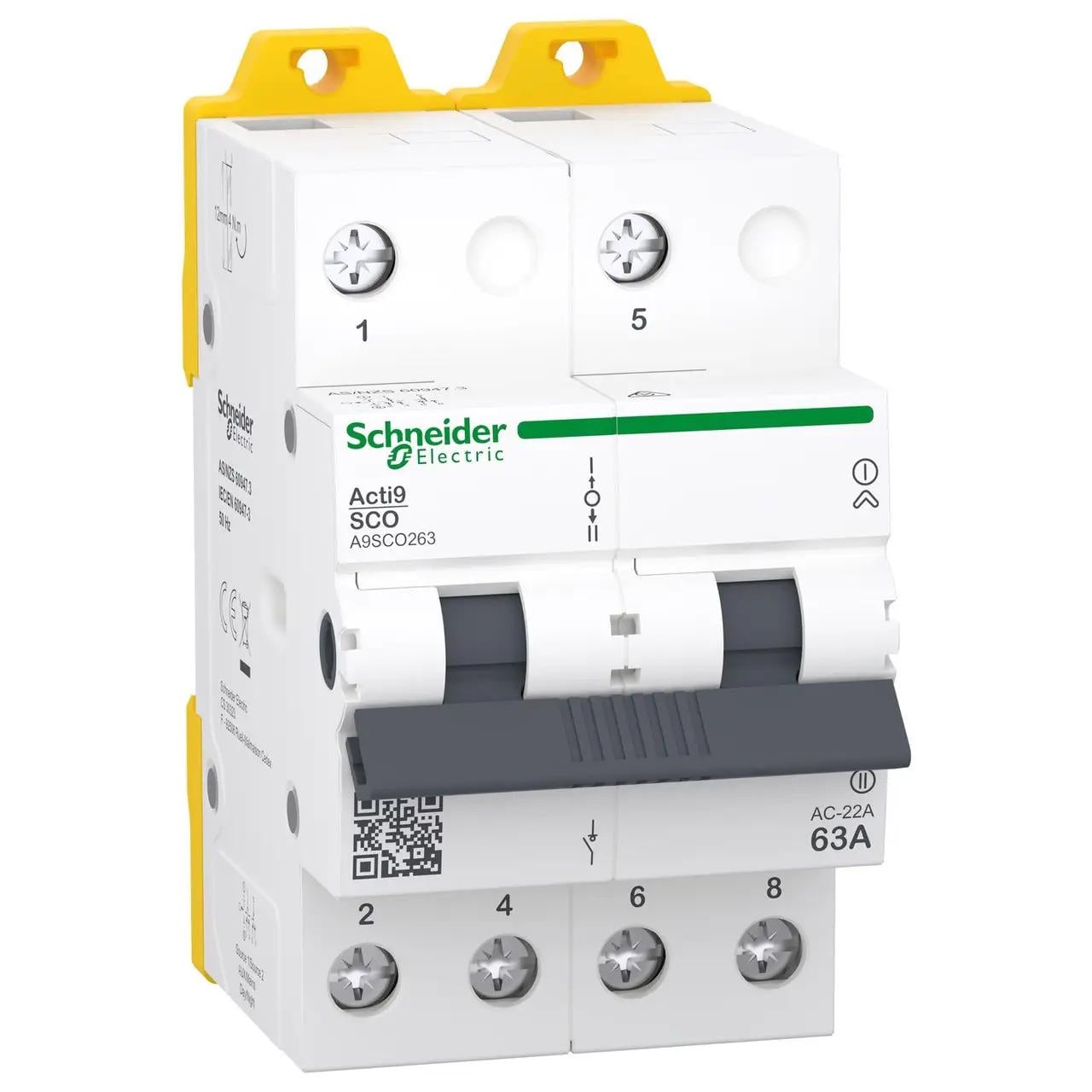 Перемикач трипозиційний 2P 63A iSSW Acti9 A9SCO263 Schneider Electric перекидний автомат резерв