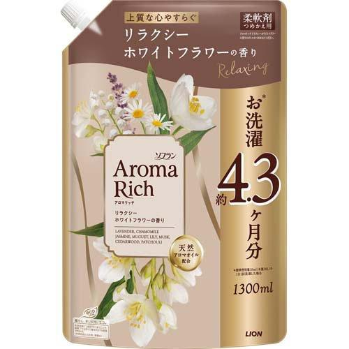 Флакон запасний Soflan Aroma Rich з розслаблюючим ароматом білих квітів 1300 мл (375173)