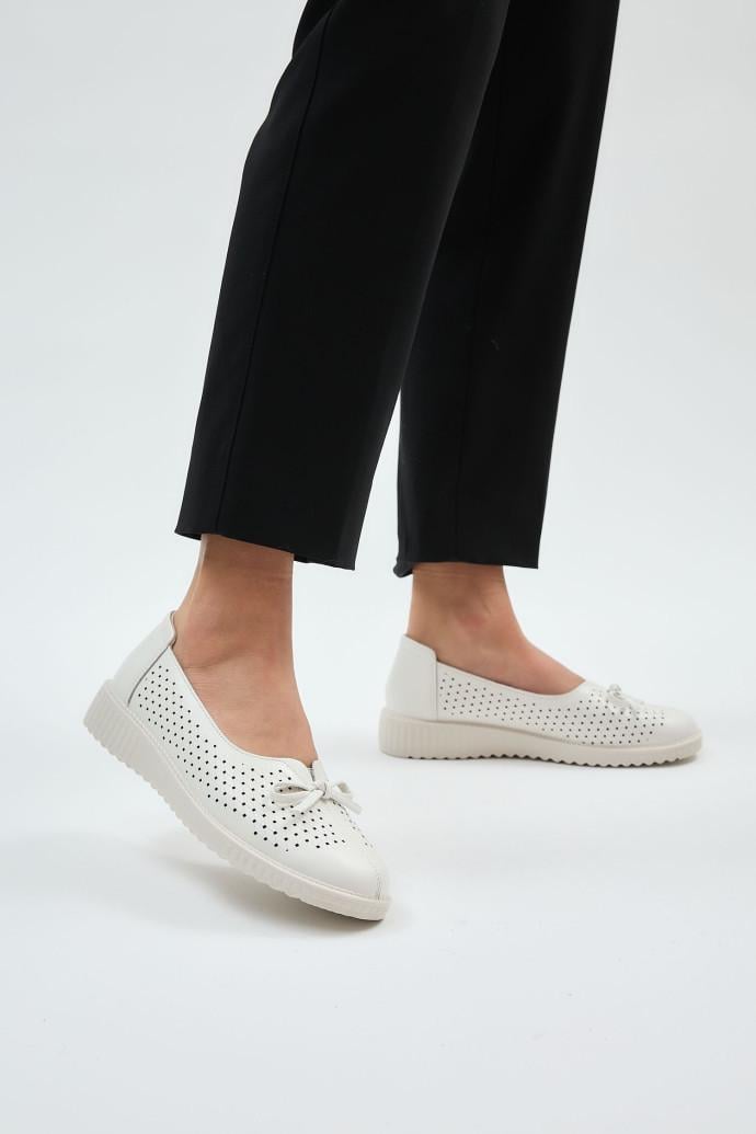 Балетки ALLSY кожаные р. 41 Белый (196096) - фото 4 Балетки ALLSY кожаные р. 41 Белый (196096) - фото 4