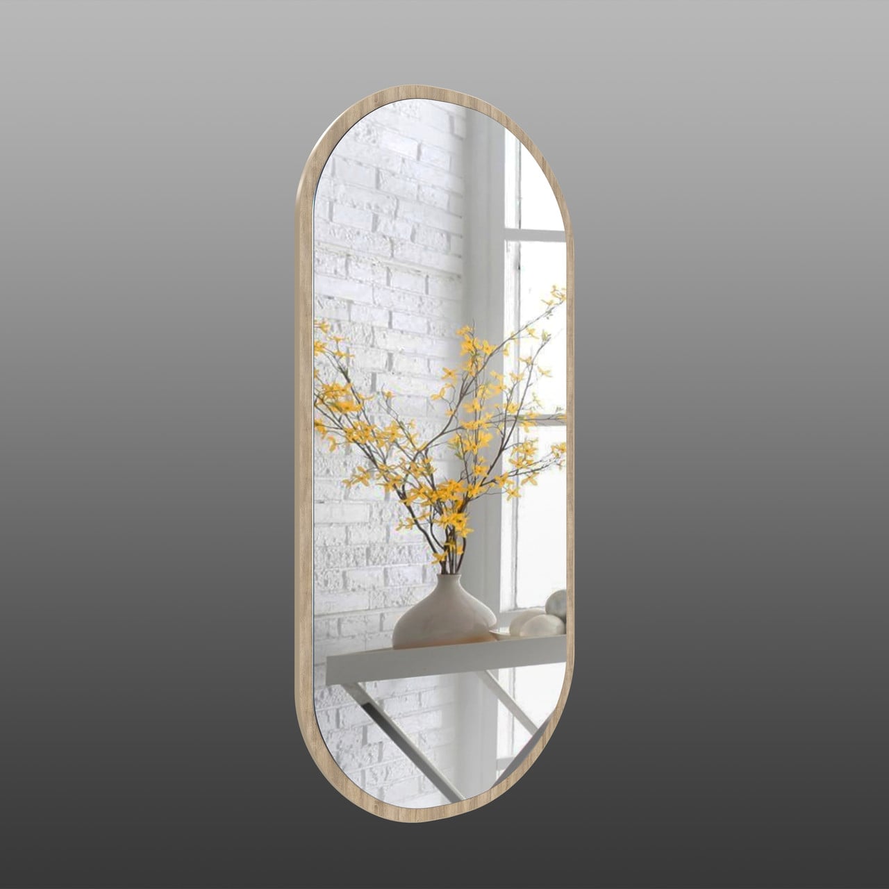 Зеркало настенное Art-Com 1300х600 мм Дуб сонома (ZR 7)