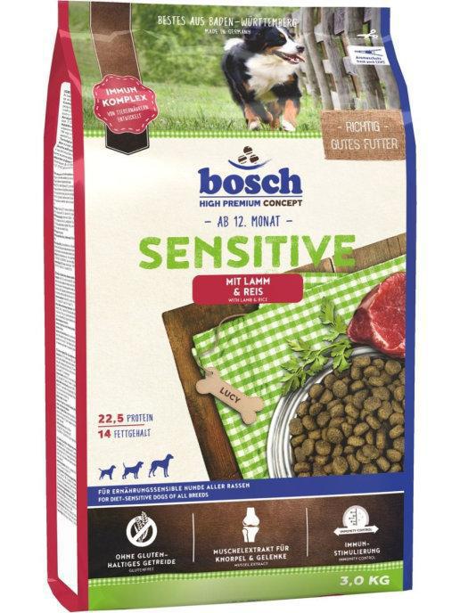 Корм для собак Bosch HPC Sensitive с ягненком и рисом 3 кг
