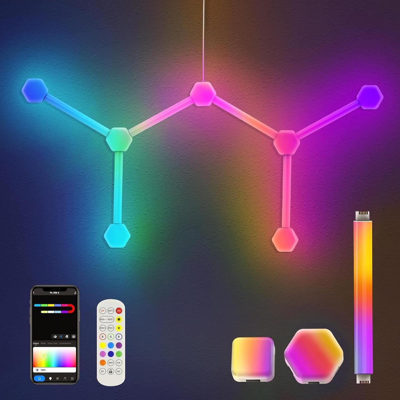 Настенный светильник RGB шестиугольный (2478542817)