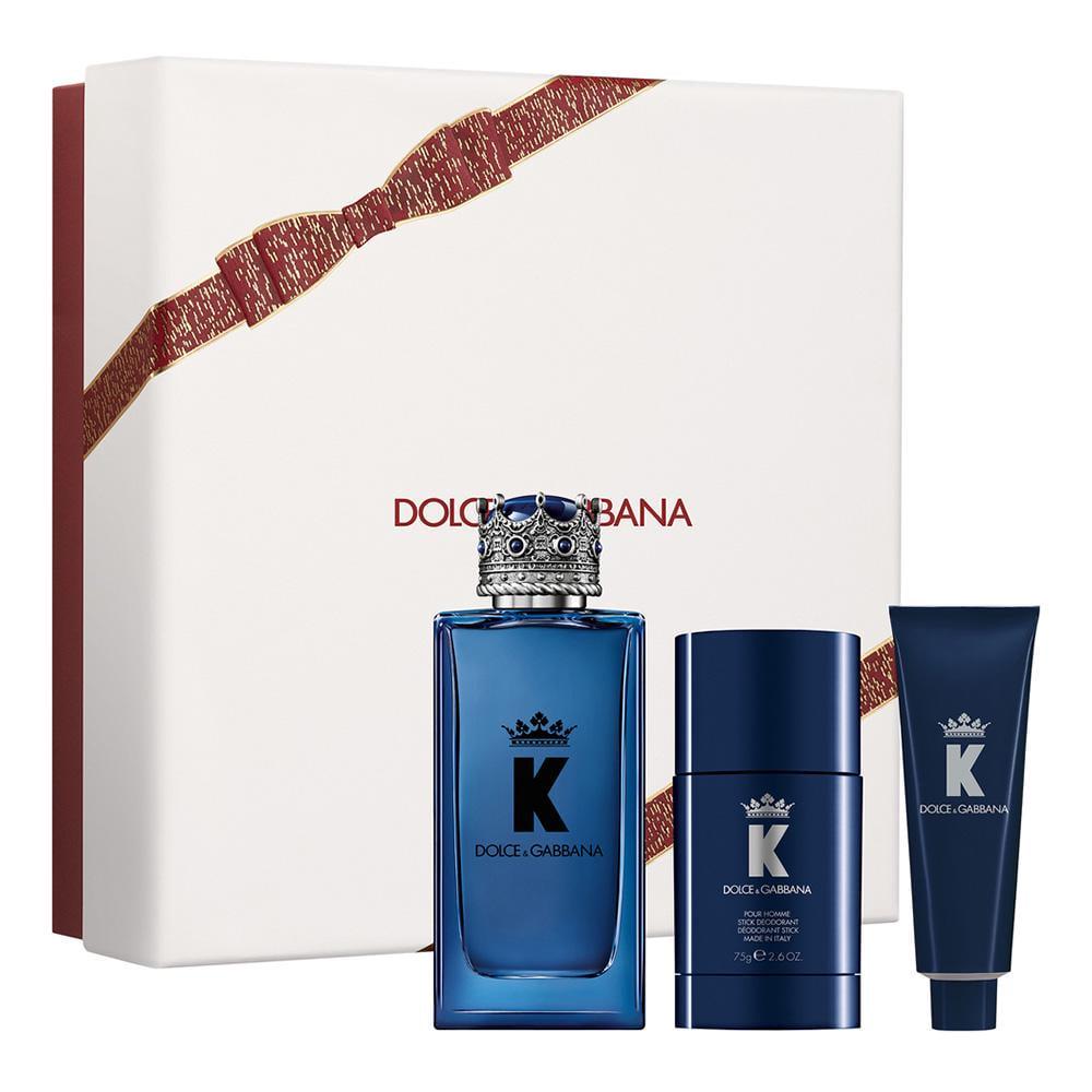 Подарочный набор для мужчин Dolce&Gabbana K парфюмированная вода 100 мл с гелем для душа 50 мл и дезодорантом 75 мл (380168)