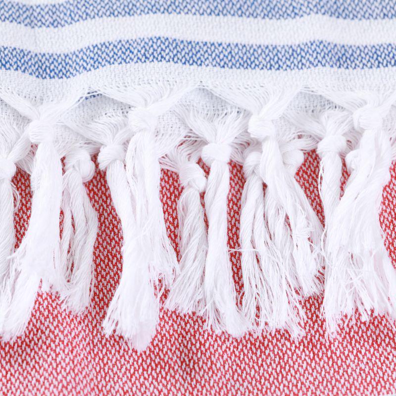 Рушник пештемаль Lovely Svi бавовна XХL 100x180 см Red/Blue Stripes (9032025) - фото 4