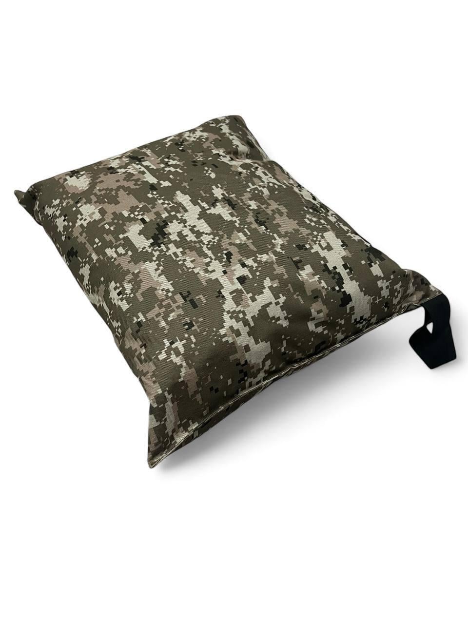 Подушка для раскладушки увеличенная Aforse с фиксатором 50х40 см. Пиксель (2652052950)