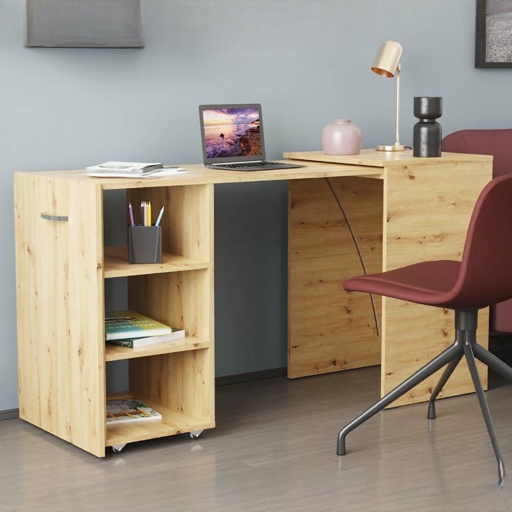 Стіл-тумба трансформер Ferrum-decor Смарт 1/2 ДСП 16 мм 750x1450x600 мм Дуб Артізан (FRD-105079) - фото 5