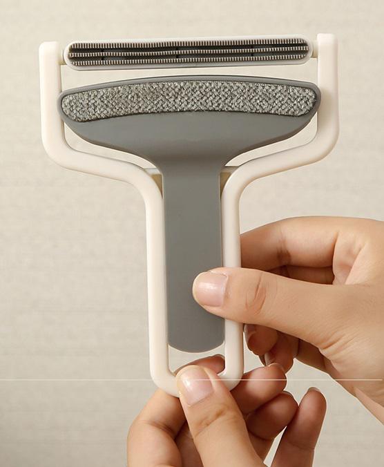 Скребок для видалення вовни на одязі 18652 12х15 см Сірий (5011887) - фото 2