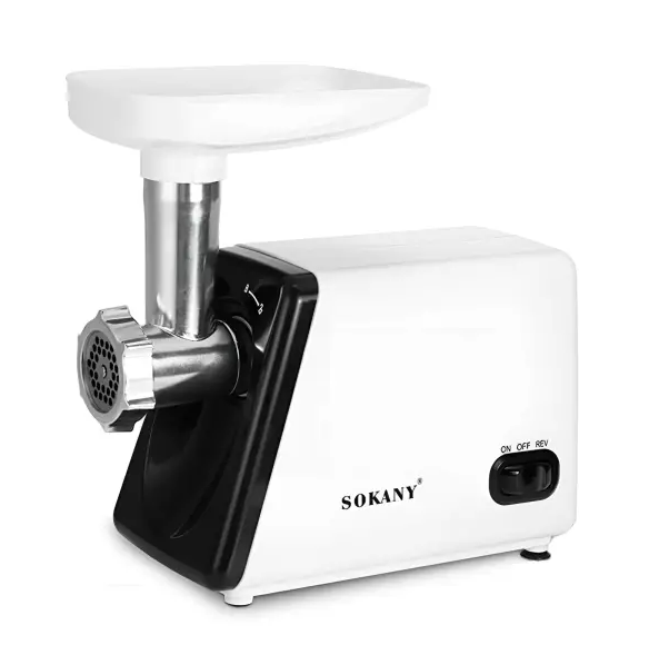 Мясорубка электрическая Sokany SK-312 с насадками Белый (SK-312)