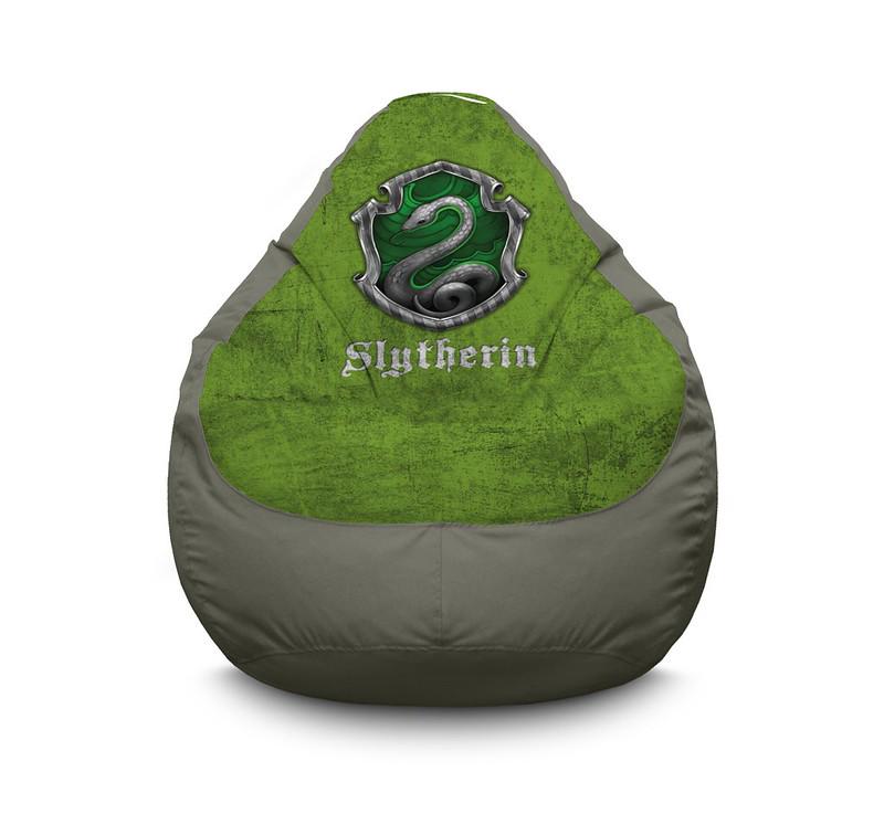 Кресло мешок iPuff Harry Potter Slytherin Оксфорд XL 80x110 см Серый