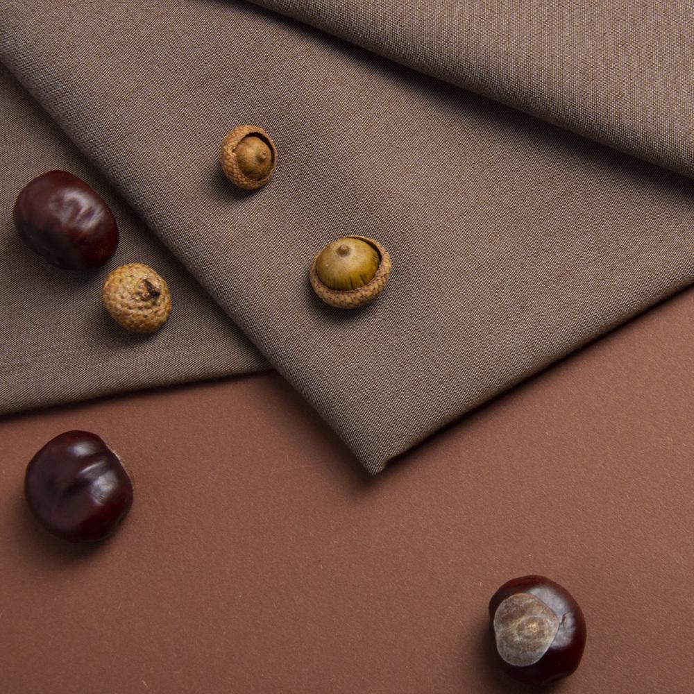 Ткань джинс стрейч лайт коричнева