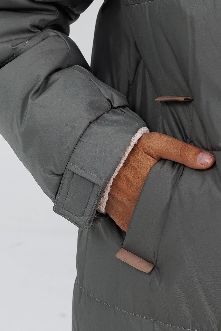 Куртка-пуховик жіноча з ведмедиком р. 52 Темно-сірий (LD-716c/52) - фото 6 Куртка-пуховик жіноча з ведмедиком р. 52 Темно-сірий (LD-716c/52) - фото 6