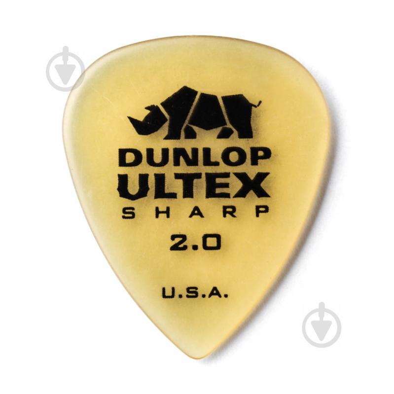 Медіатори Dunlop 433P2.0 Ultex Sharp Player 2.0 mm (6 шт.) - фото 2