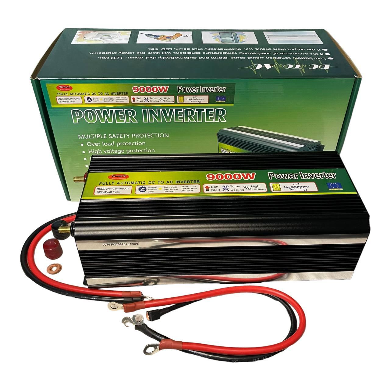 Інвертор напруги Wimpex автомобільний 9000 W 12 220 V - фото 4 Інвертор напруги Wimpex автомобільний 9000 W 12 220 V - фото 4