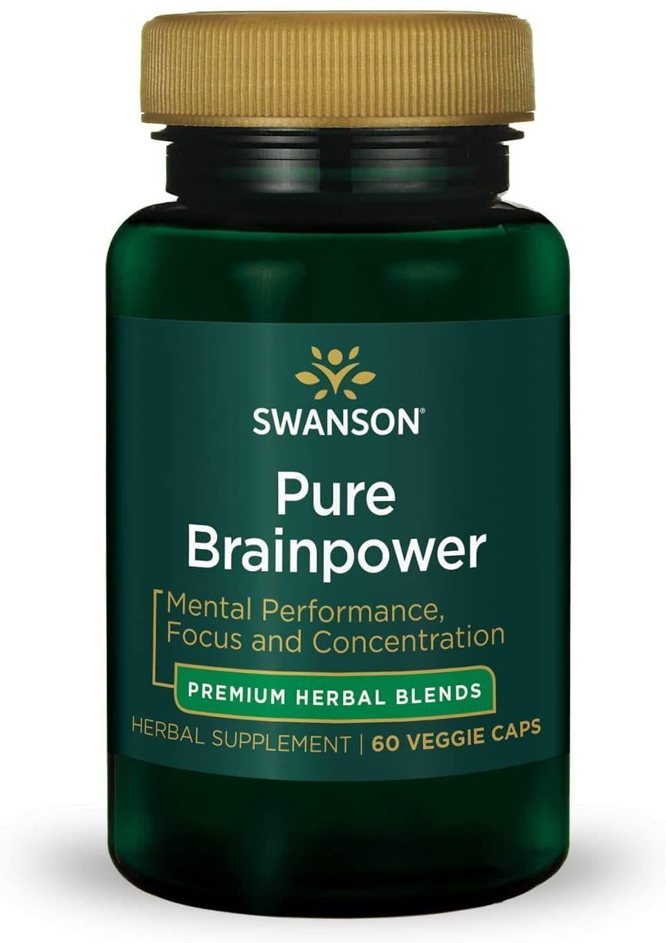 Комплекс для профилактики работы головного мозга Swanson Pure Brainpower 60 Veg Caps