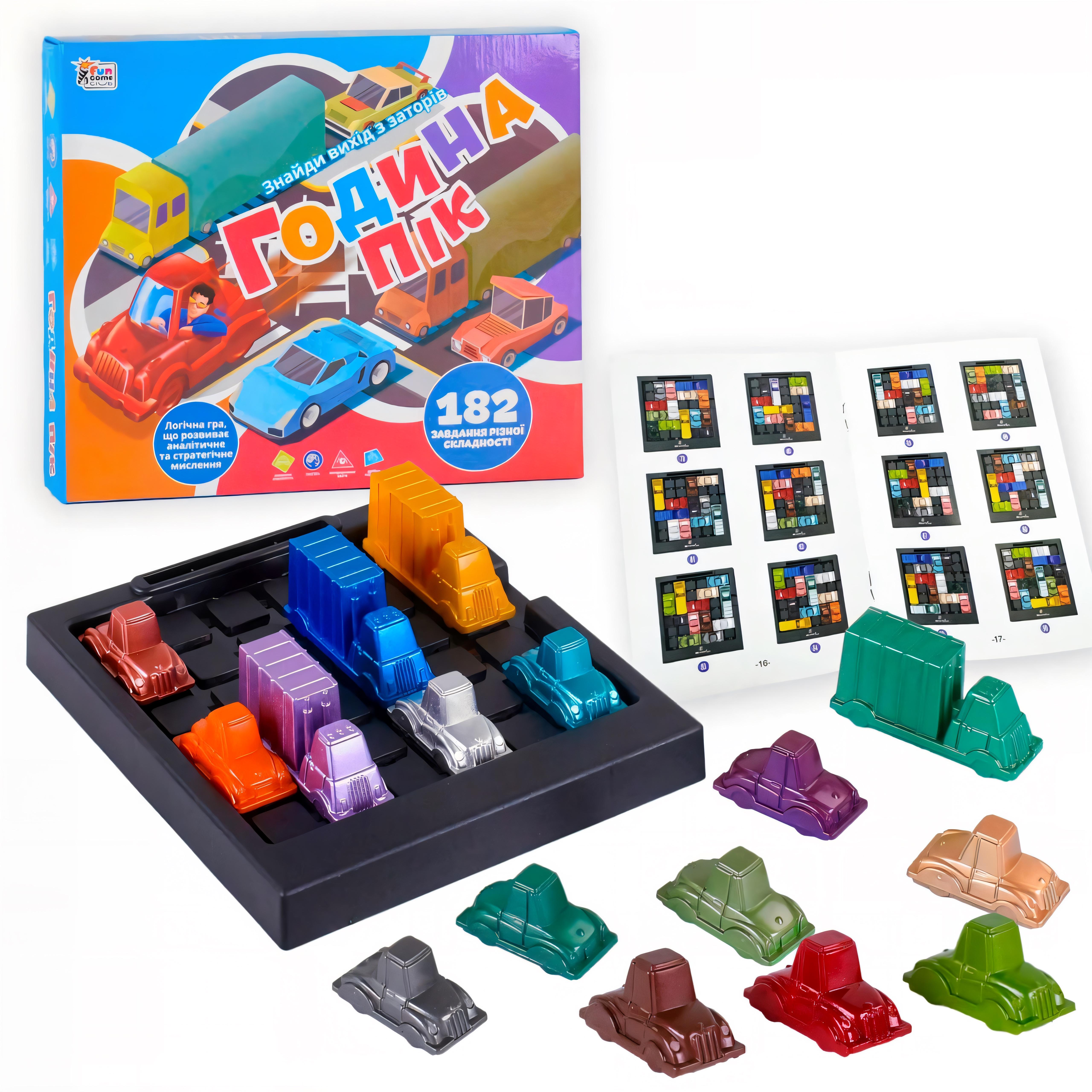 Игра развивающая 4FUN Game Club Час пик машинки/органайзер (UKB-B 0035)