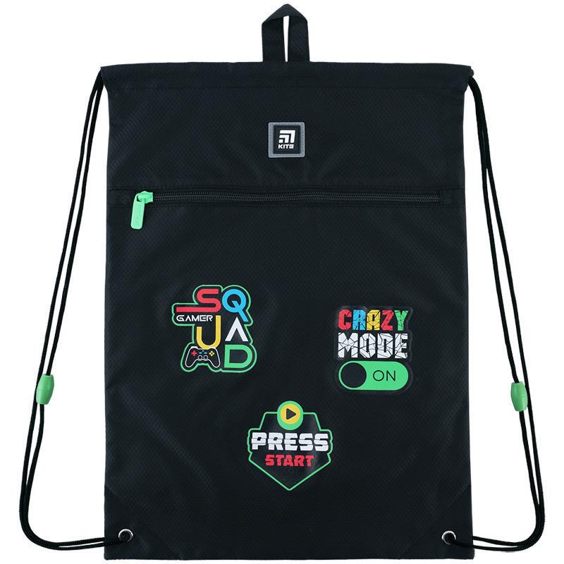 Сумка для взуття KITE SQUAD 46x33 см Чорний (K24-601M-22)