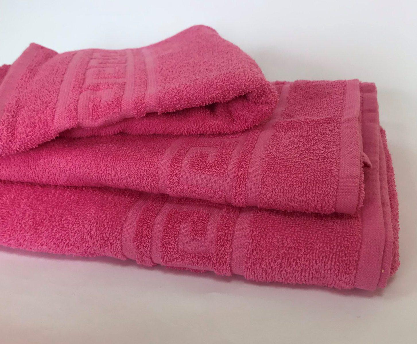 Полотенце махровое 40х70 см 400 г/м2 Малиновый (1303082) - фото 2