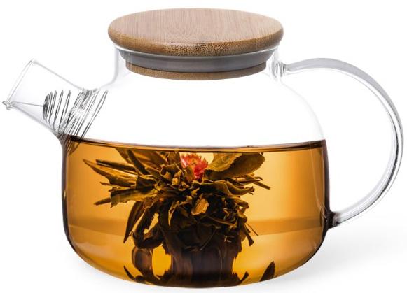 Чайник заварювальний Shamsi Gunfu скляний з металевим ситом 800 мл - фото 2 Чайник заварювальний Shamsi Gunfu скляний з металевим ситом 800 мл - фото 2