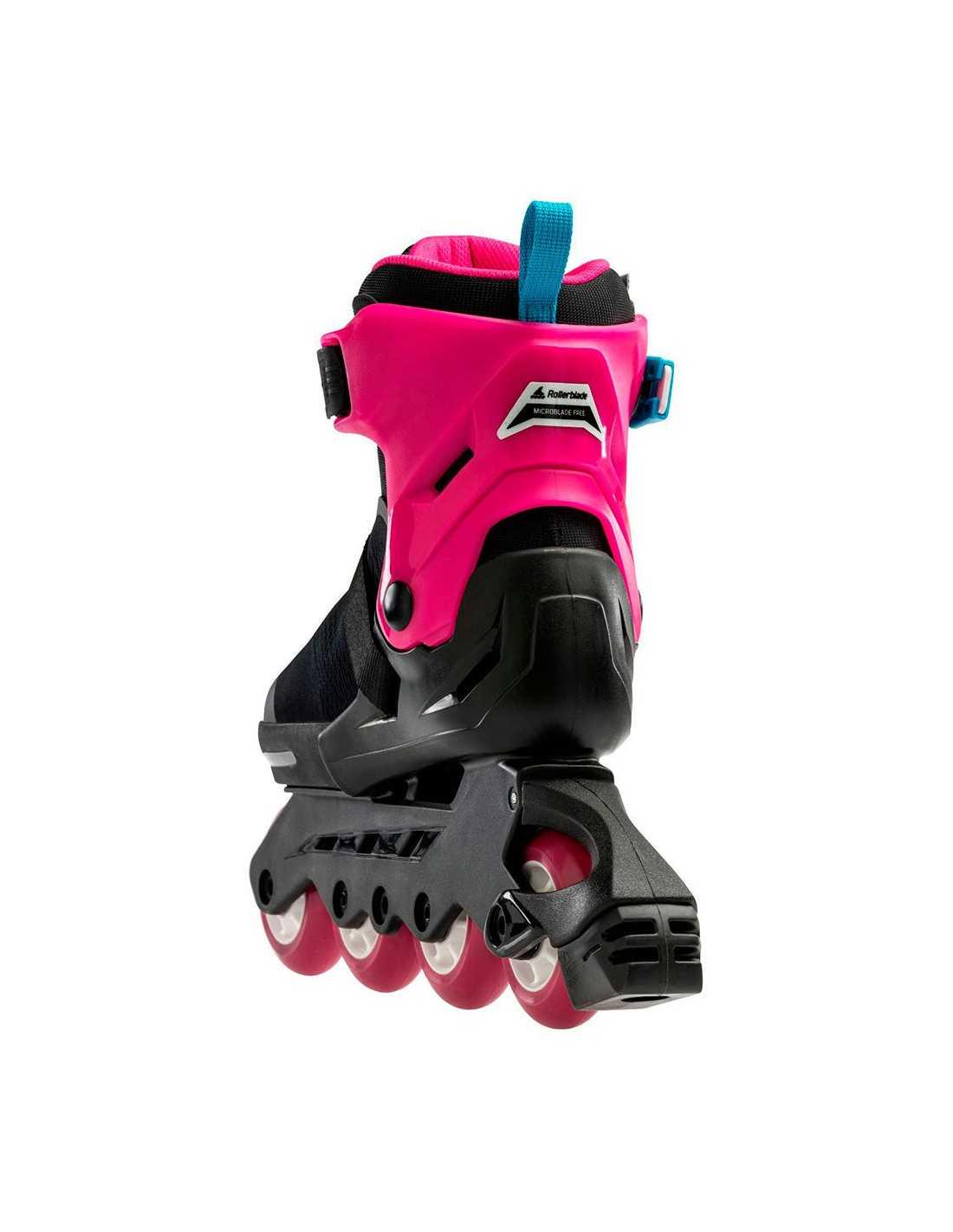 Ролики детские Rollerblade Microblade Free G р. 28-32 Черно-розовый/Голубой - фото 2 Ролики детские Rollerblade Microblade Free G р. 28-32 Черно-розовый/Голубой - фото 2