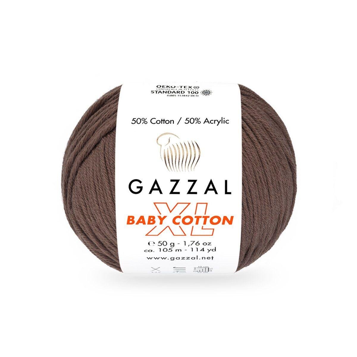 Пряжа Gazzal Baby Cotton XL 3445 Кремовый