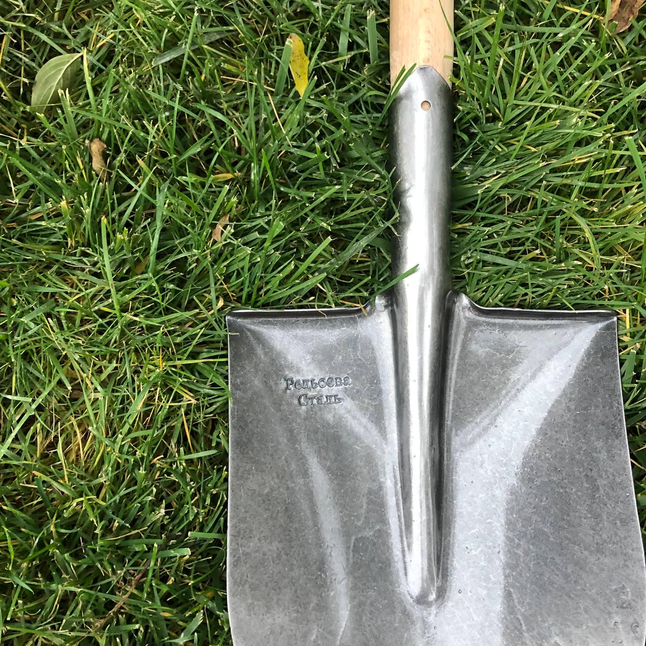 Лопата Американка з рейкової сталі з черенком - фото 2 Лопата Американка з рейкової сталі з черенком - фото 2