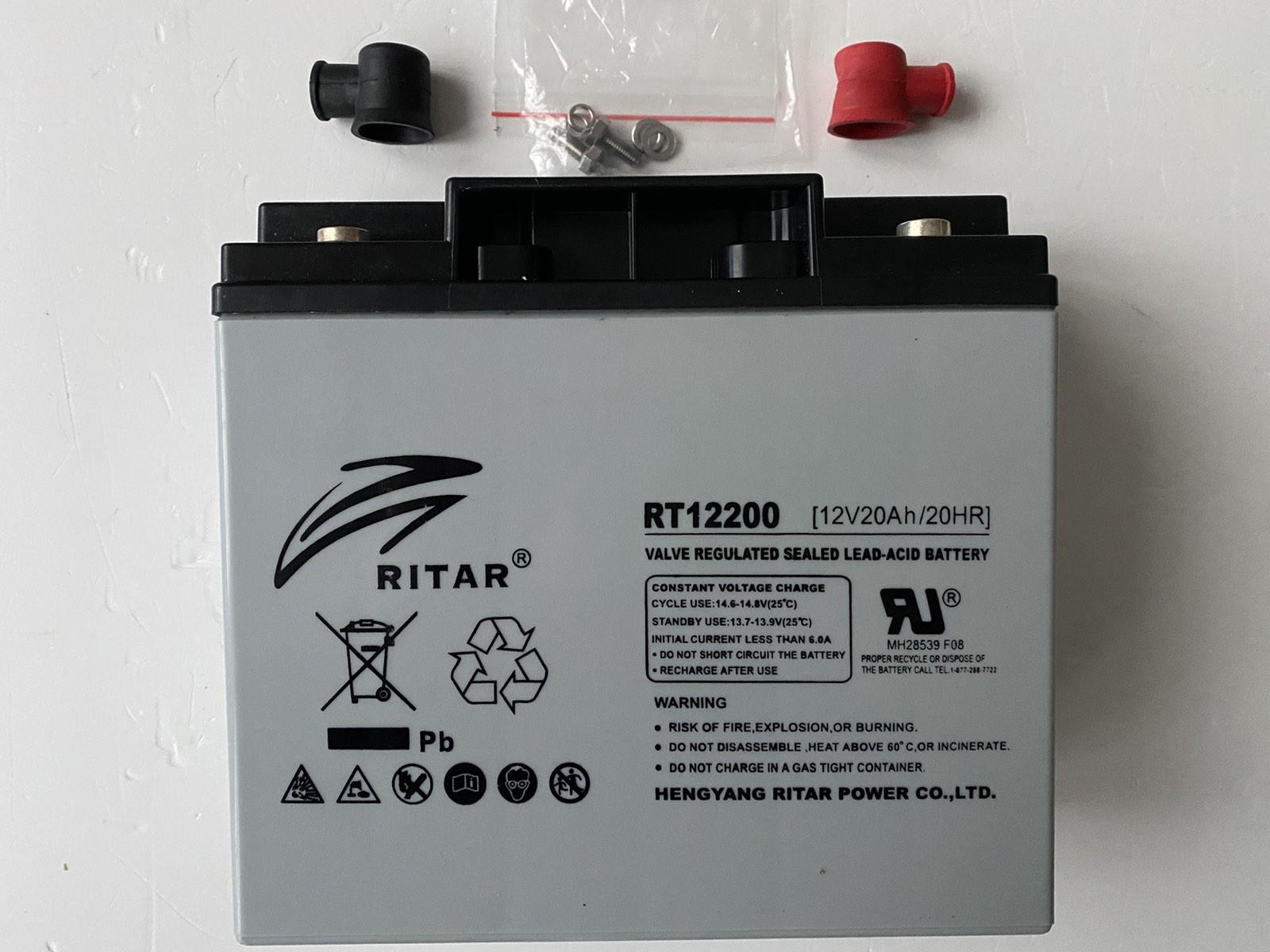 Акумуляторна батарея Ritar AGM RT12200 Case Q4 12V 20,0 Ah 181x77x167 мм 5,5 кг Grey - фото 3 Акумуляторна батарея Ritar AGM RT12200 Case Q4 12V 20,0 Ah 181x77x167 мм 5,5 кг Grey - фото 3