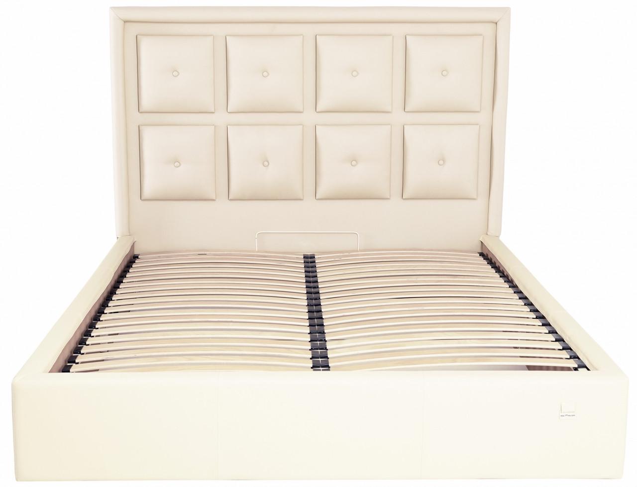 Ліжко двоспальне Windsor Comfort Fly 2207 з підйомним механізмом та нішою для білизни 160х190 см Бежевий