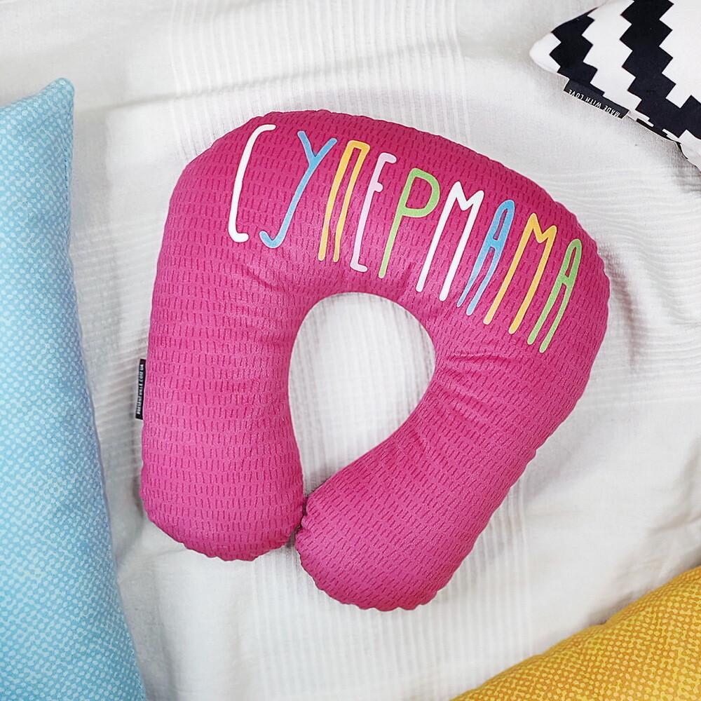 Подушка дорожная Presentville "Супермама" (DOP_M001) Подушка дорожная Presentville "Супермама" (DOP_M001)