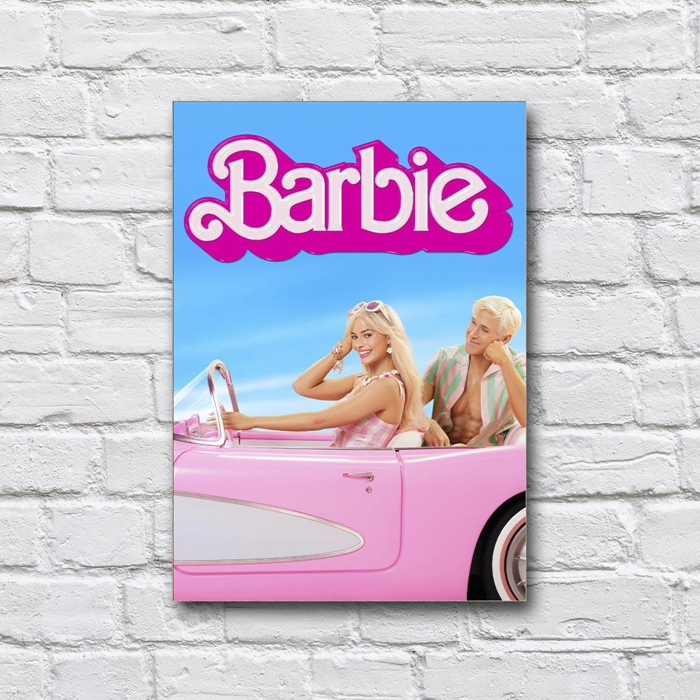 Постер деревянный фильм «Барби» 210х297 мм (21265061)
