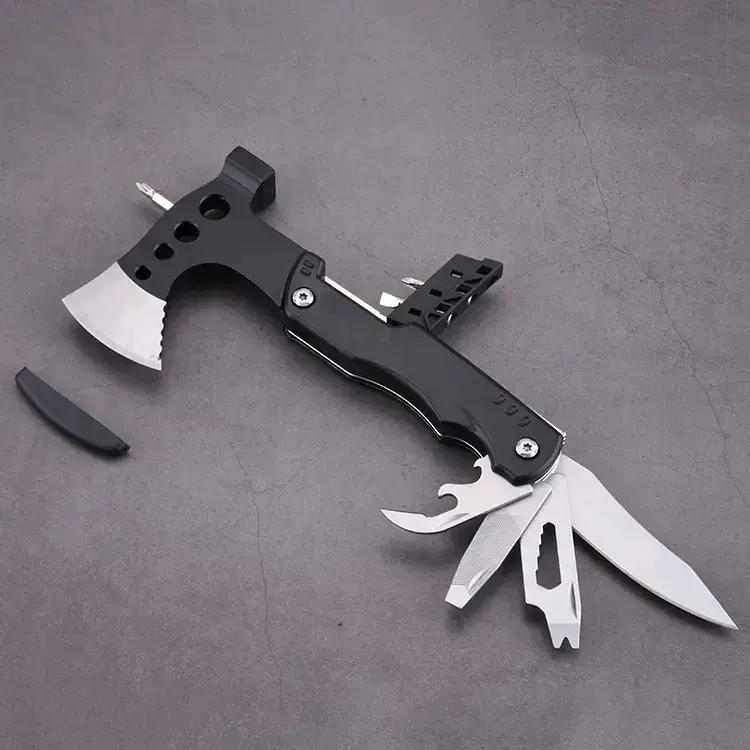 Мультитул туристический 13в1 EL-2381-20 с дополнительными инструментами Черный - фото 3