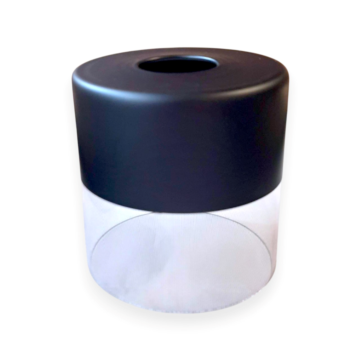 Плафон стеклянный Е27 Прозрачный-черный