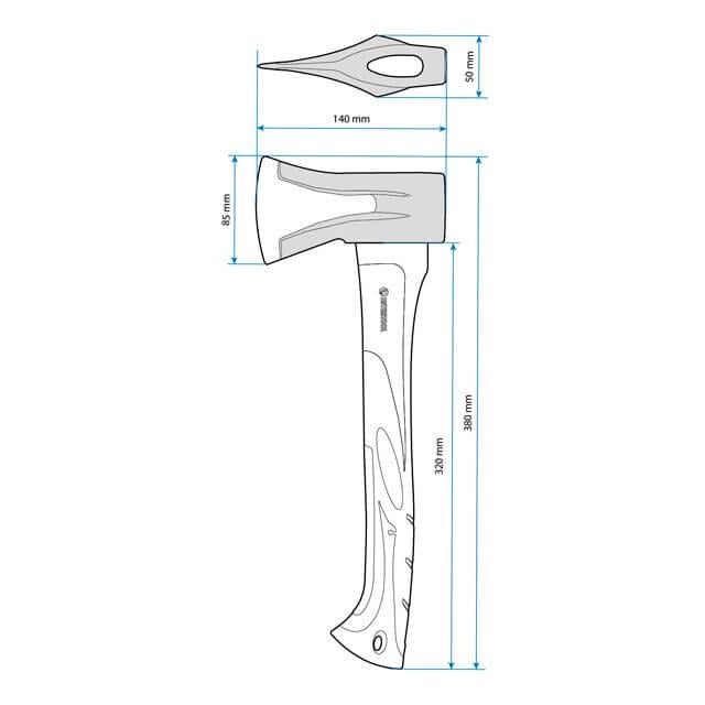 Колун Intertool HT-0274 кований 1000 г - фото 7