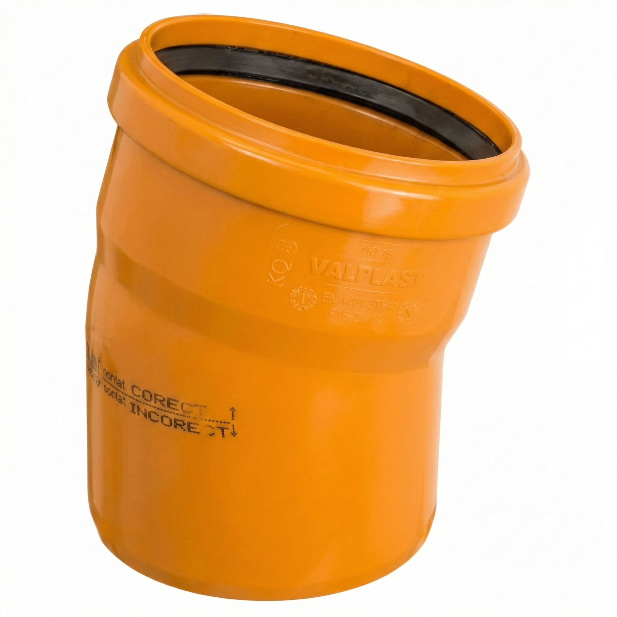 Колено наружной канализации Valrom KompactKit 200 мм 15° (CA315200000)