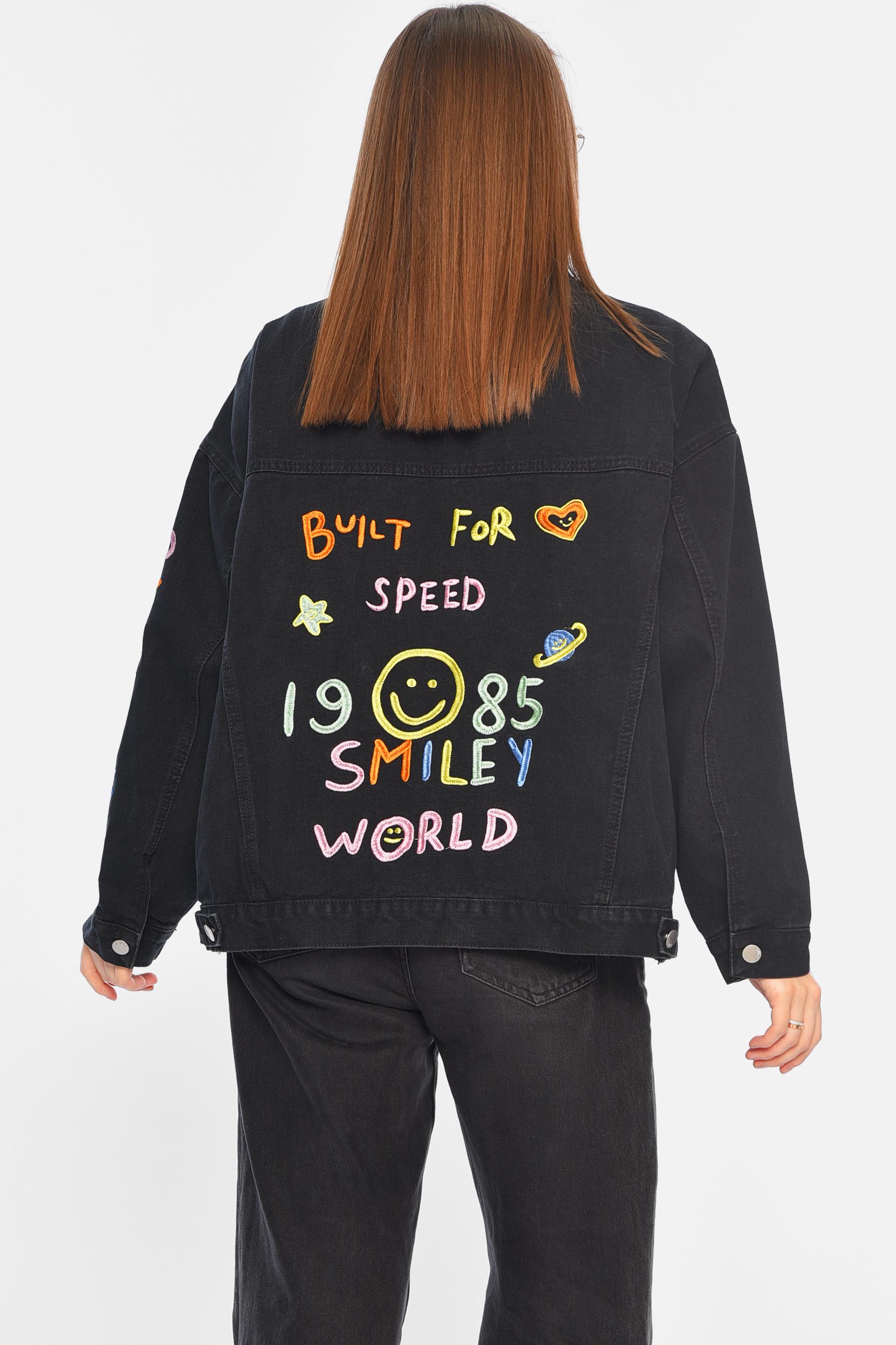 Джинсовка жіноча M Чорний (179818) - фото 3 Джинсовка жіноча M Чорний (179818) - фото 3