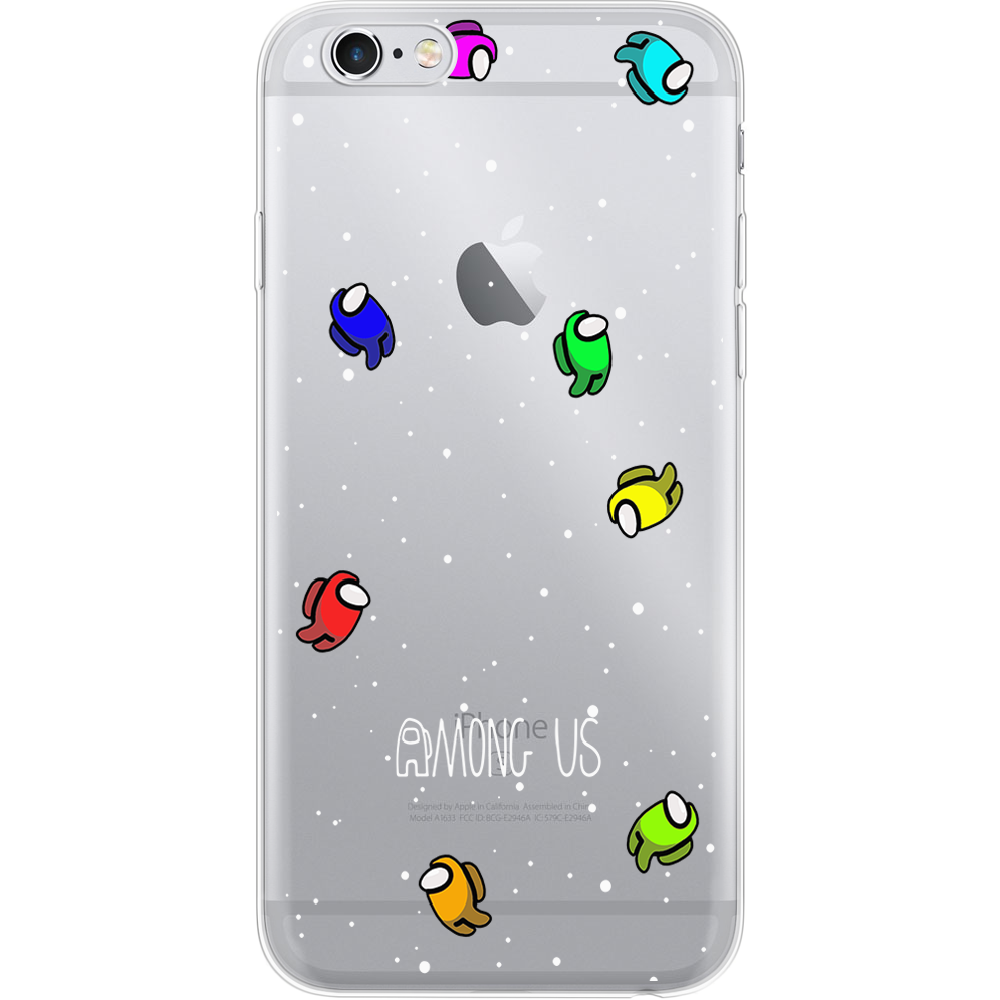 Чехол Boxface iPhone 6 Among Us Invisible Прозрачный силикон (24523-bk76-24523)