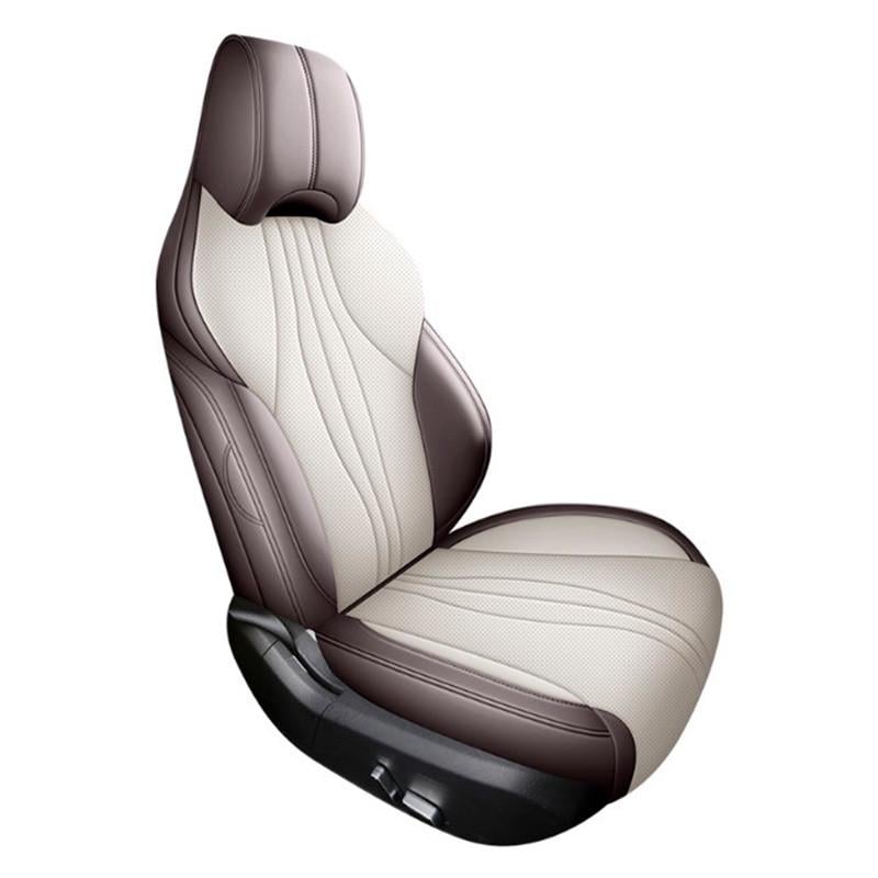 Набор чехлов автомобильных Lesko для BYD Song Plus 2024- Dark Brown/Beige (34060922)