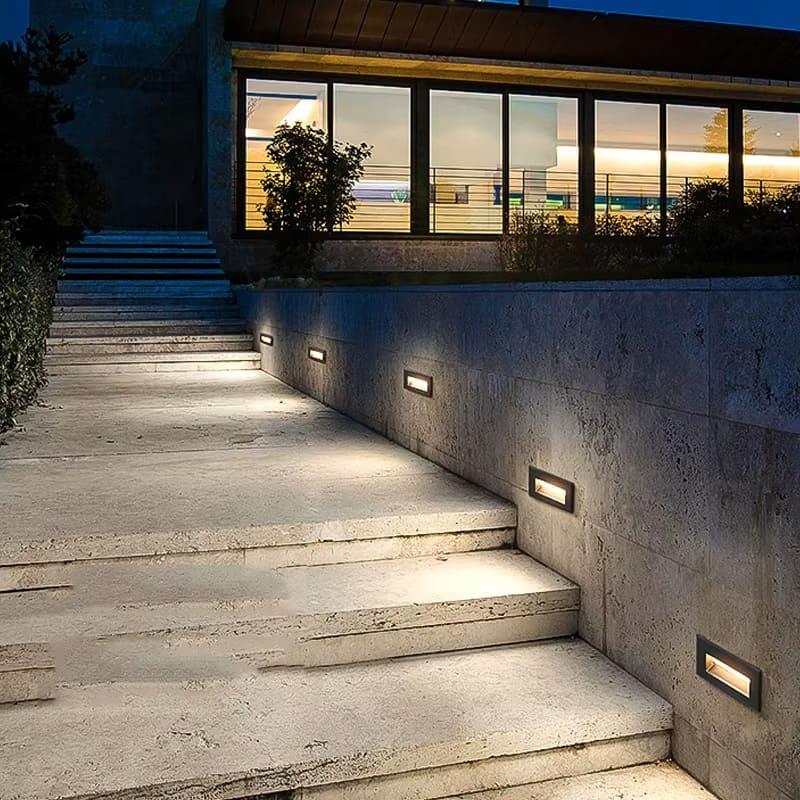 Светильник для лестницы в горизонтальном корпусе 202х57 мм (10015) - фото 4